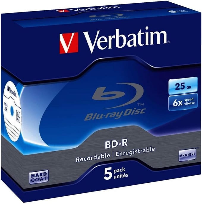 Blu-ray BD-R schijven - Opslagmedia - Data Archivering - Hoge Snelheid Opname - 25 GB Capaciteit