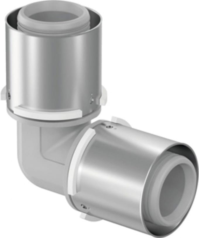 Uponor S-Press Plus PPSU pers composiet knie 90° 75mm