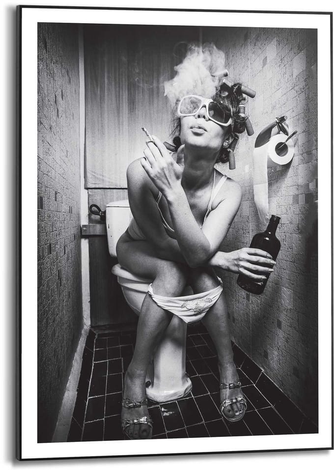Schilderij Toiletzaken - 70 x 50 - Hout - REINDERS