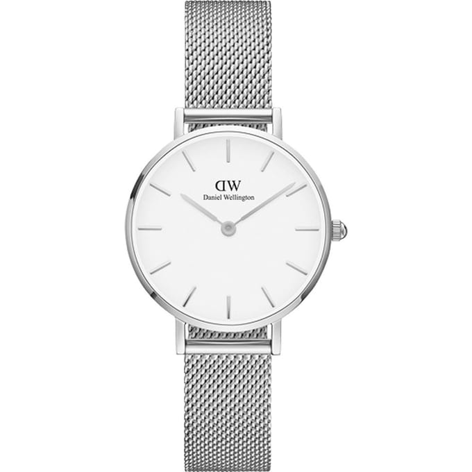 Daniel Wellington Petite Sterling horloge  (28 mm) - Zilverkleurig