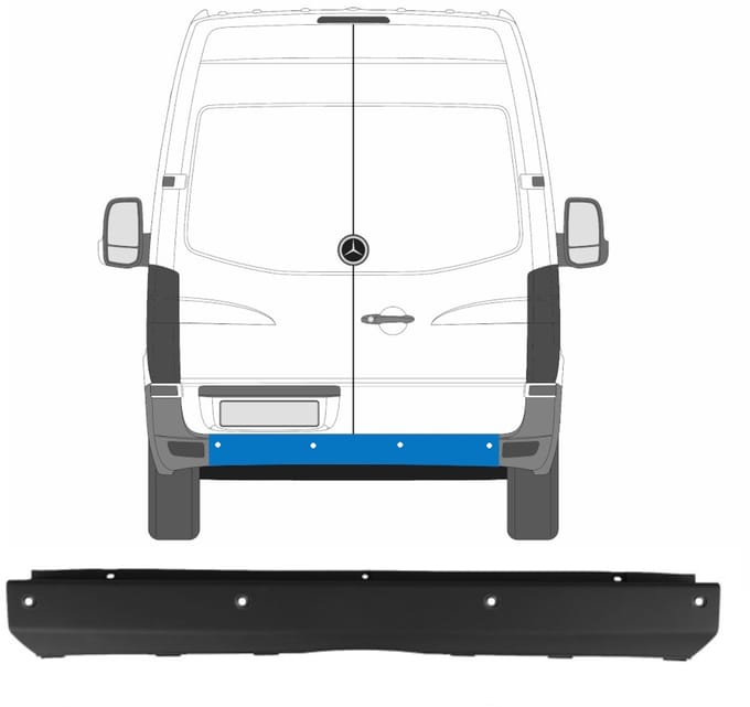 Achterbumper PDC voor Mercedes Sprinter 2006-2018