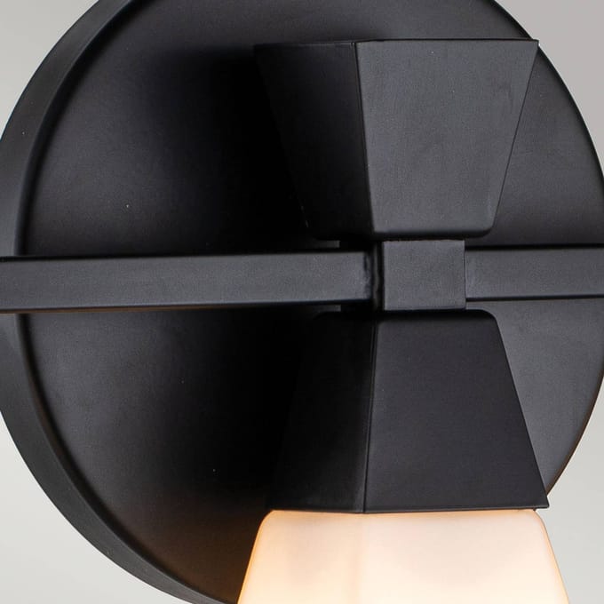 Elstead Lighting LED Wandlamp Bowtie | 3W 3000K 300Lm 830 | IP44 | Dimbaar | Matte Black