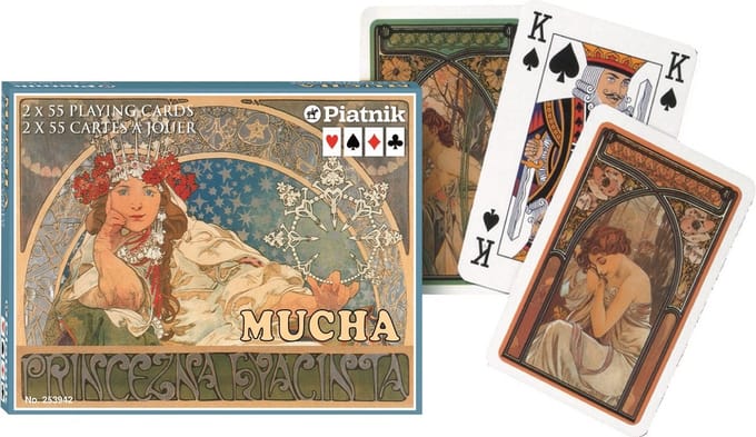 Piatnik Mucha Hyacinta Speelkaarten - Dubbeldekker