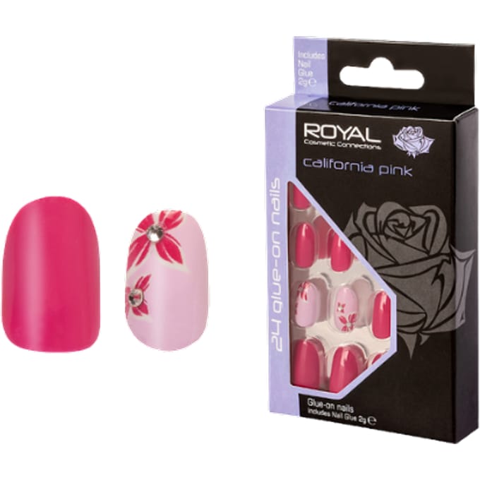 Koninklijke kunstnagels CaliforniÃ« Roze - 24 stuks