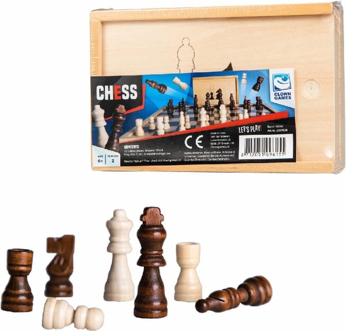 Clown Games Schaakstukken Hout