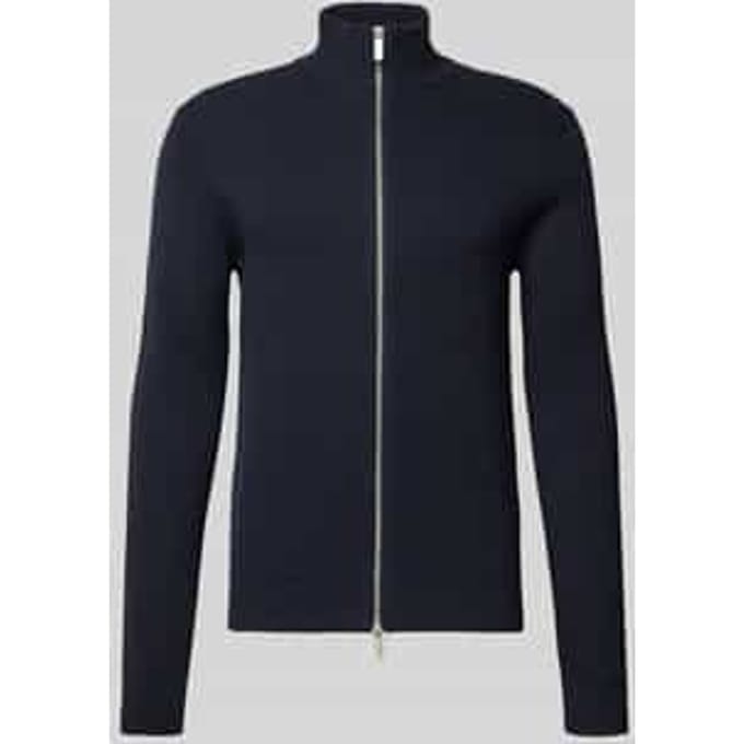 Regular fit gebreid jack van puur katoen model 'DANE'