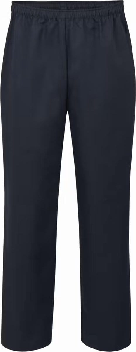 Professional koksbroek polyester katoen voor dames maat L zwart met elastische tailleband met trekkoord