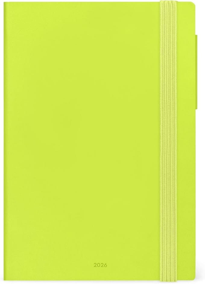 Medium Weekplanner 2026 - Chartreuse - 12 Maanden - Dagboek van Januari tot December - FSC-gecertificeerd - 12 x 18 cm