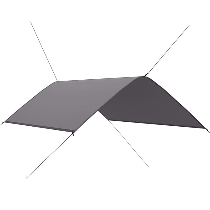 vidaXL - Afdekzeil - 3x2 - m - grijs