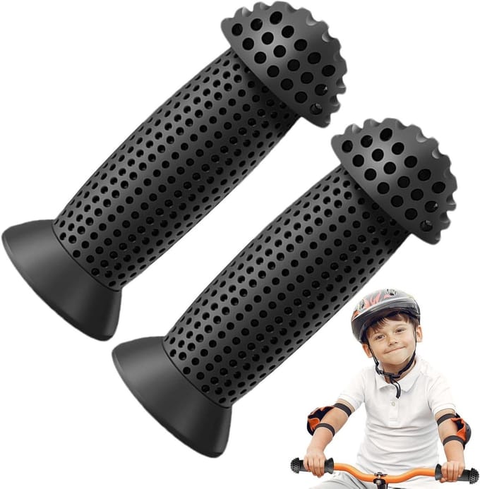 Kinder Stuurgrepen - Fietshandgrepen Scooter - Veilig Fietsen - Antislip Gestructureerd - 2-2.2 cm - Zwart