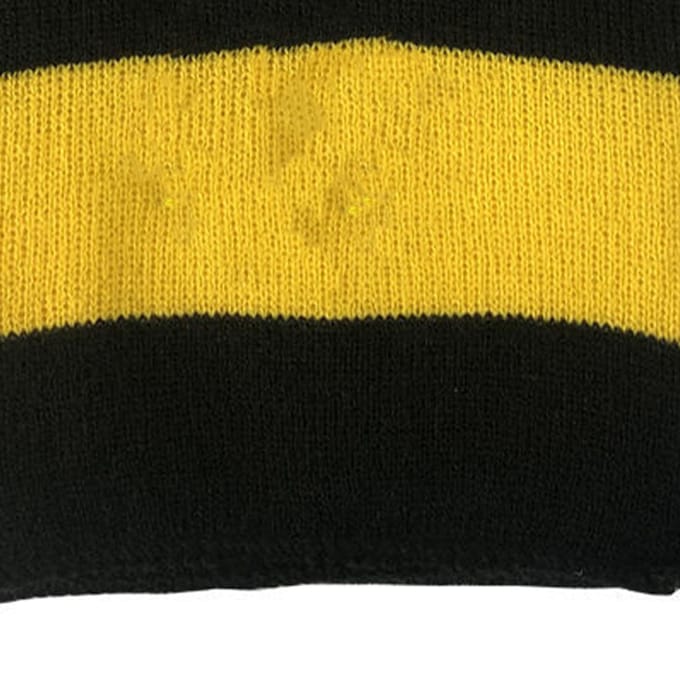 School Gestreepte Sjaal Geel en Zwart Kleur Gestreept Print Zachte Sjaal voor Jongens Meisjes Winter yellow