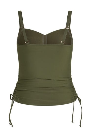 Hunkemöller Dames Badmode Shaping Tankini Luna - Groen - maat S