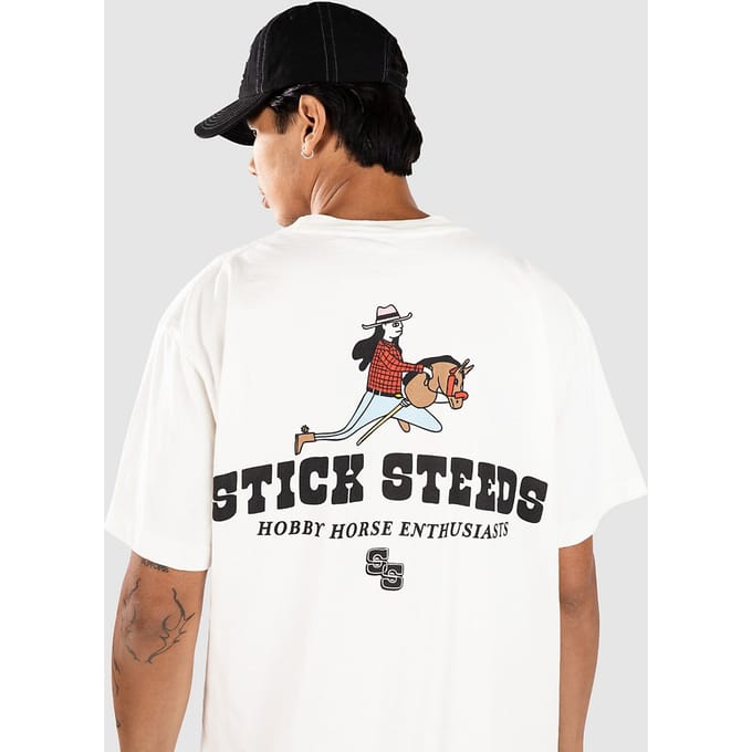 A.LAB Stick Steeds Boxy T-Shirt wit