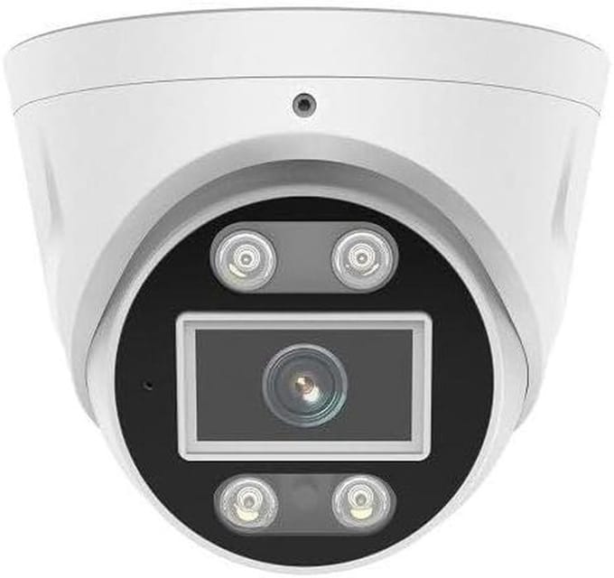IP Camera - Beveiligingscamera Dome - Woning Beveiligen - 5MP Resolutie - 12 Volt - Wit