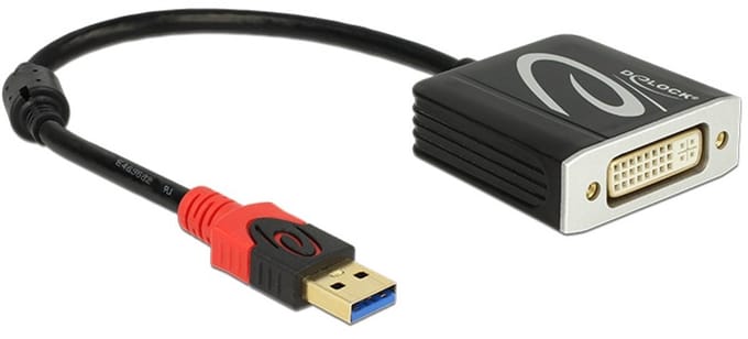 DeLOCK USB3.0 naar DVI adapter - 0,20 meter