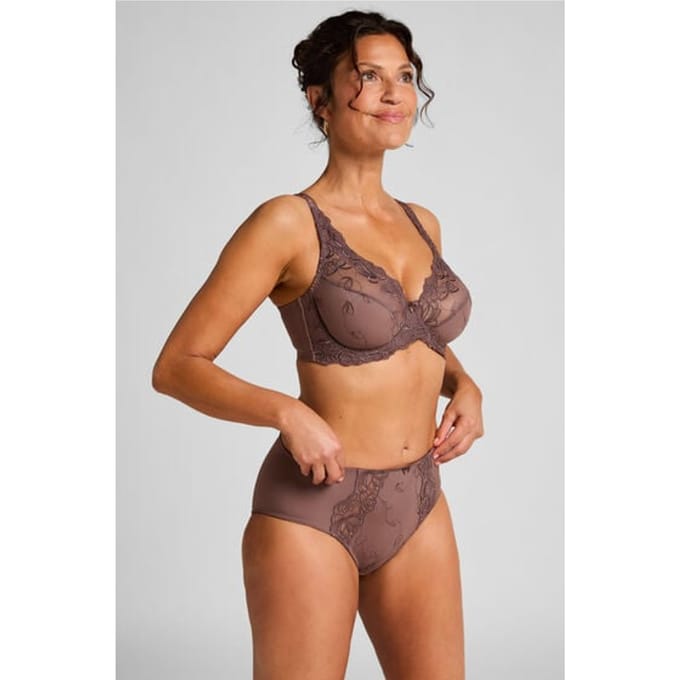Hunkemöller Dames Lingerie Slip Diva - Bruin - maat M