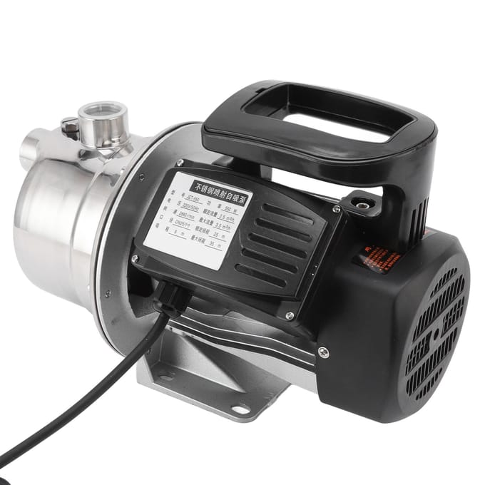 550W RVS Jetpomp Handmatige Hoge Opvoer Pijpleiding Boosterpomp voor Water Booster