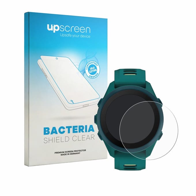 upscreen - Screenprotector voor Garmin Forerunner 170 Music - Folie Beschermfolie transparant antibacterieel