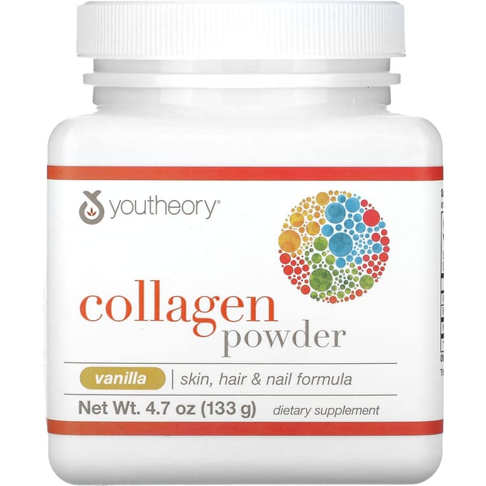 Youtheory, Collageen Poeder, Vanille, 4,7 oz (133 gr)