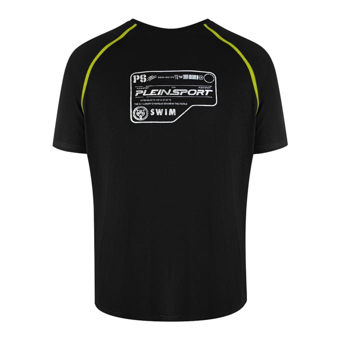 Prestaties Korte Mouw Logo T-shirt in Zwart