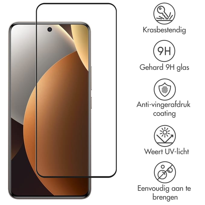 Accezz Screen Protector - Geschikt voor Xiaomi Redmi Note 15 Pro (4G) - Gehard Glass Full Cover