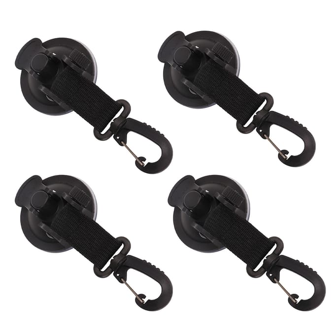 4 Stuks Heavy Duty Zuignappen Anker Hoge Sterkte Draagbaar Sterke Zuignappen met Haken voor