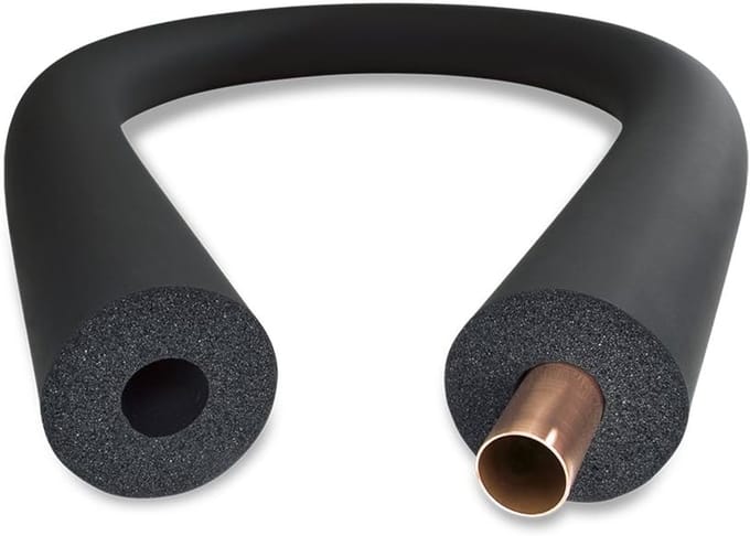 Isolatiemateriaal Slang - Flexibele Isolatie - Energiebesparing - Gesloten Cel Structuur - 200cm Lengte - Zwart