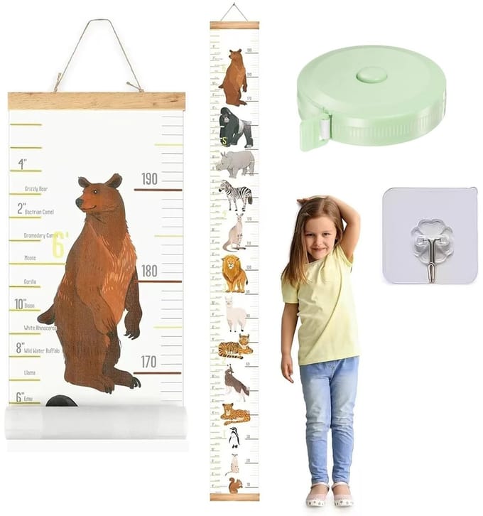 Dailygoody - Draagbare Muurstickers - Hoogtemeting voor Kinderen