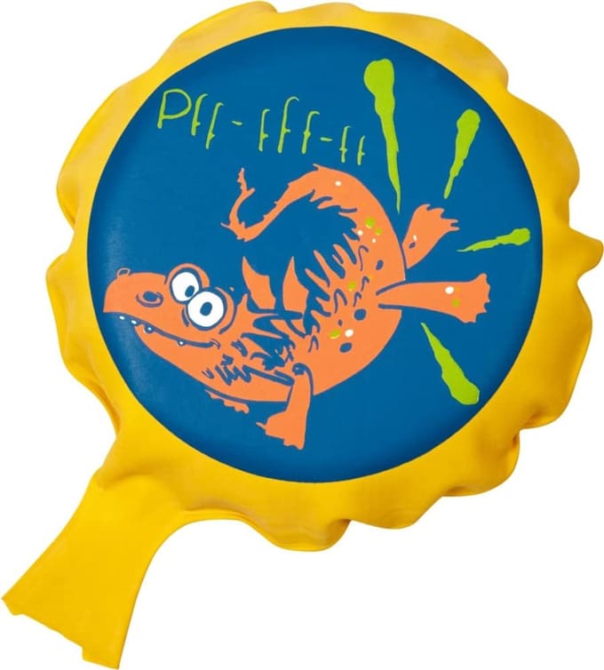 Scheetkussen - Fopkussen Scheetkussen - Feestelijke grappen - Automatisch geluid - 125 x 125 cm - Geel