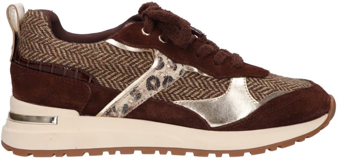 La Strada Sneaker Bruin Suede - Damesschoenen - Maat - 36