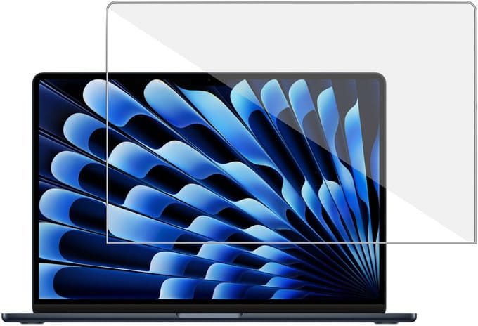 TechNow Screenprotector geschikt voor MacBook Pro 16 inch Screenprotector - Gehard Glas - Rounded - Proteqt+