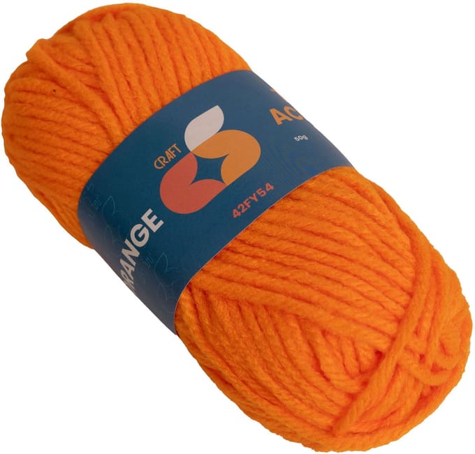 Colorations - Acrylic yarn 4 mm - 50gr - Orange