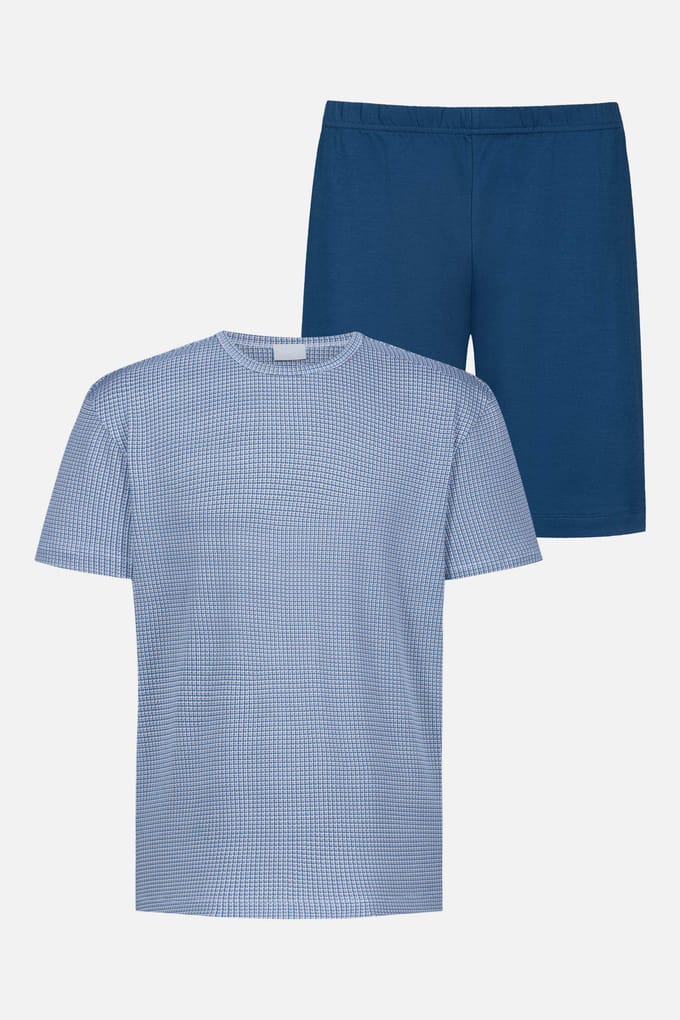 Pak kort Serie Houndstooth Blue Blue Stream