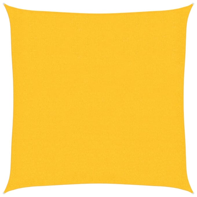 vidaXL - Zonnezeil - 160 - g/m² - 2,5x2,5 - m - HDPE - geel