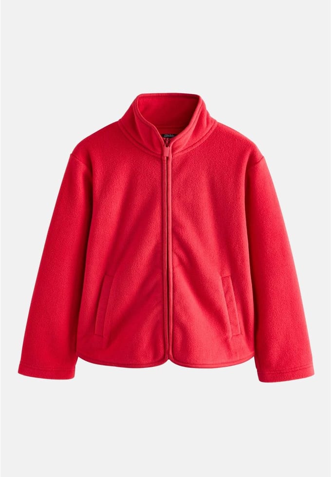 Next - Meisjes - Fleecejack met rits en zakken - Rood