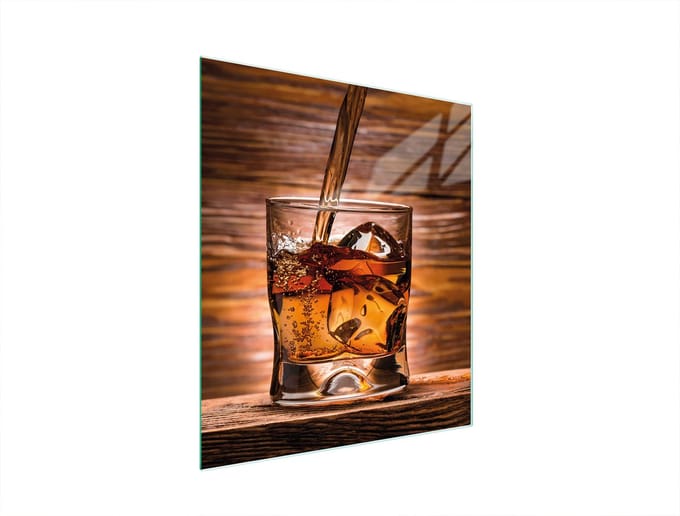 TMK ArtDeko - Snijplank - Whisky - Glas - 45x52 cm