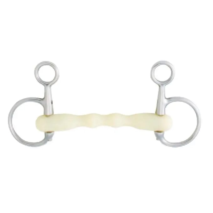 Baucher bit voor rechte paarden Soyo Happy mouth "mullen"