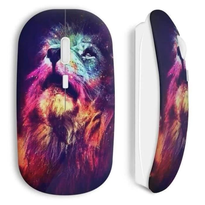 Souris sans Fil Lion multicolor