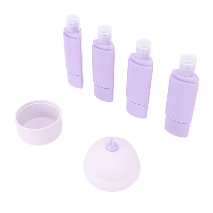 4 stuks Reisdispenser Navulbare Vloeistofflessen Siliconen Draagbare Reiscontainers voor Lotion white