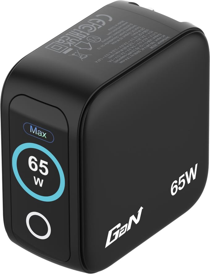 Verbatim 30238 USB-oplader 65 W USB-C stekker, USB-A-bus QC 3.0, USB PD 3.0 Zwart Binnen GaN