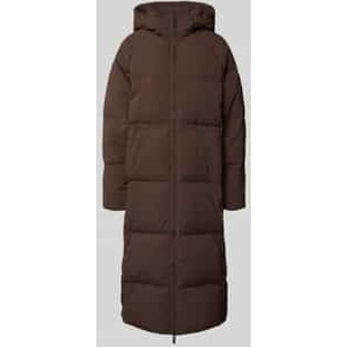 Regular fit lange donsjas met afneembare capuchon model 'MAYA'