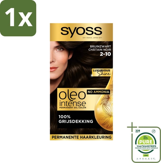 Syoss Oleo Intense - Haarverf - 2-10 - Bruinzwart - 115ml