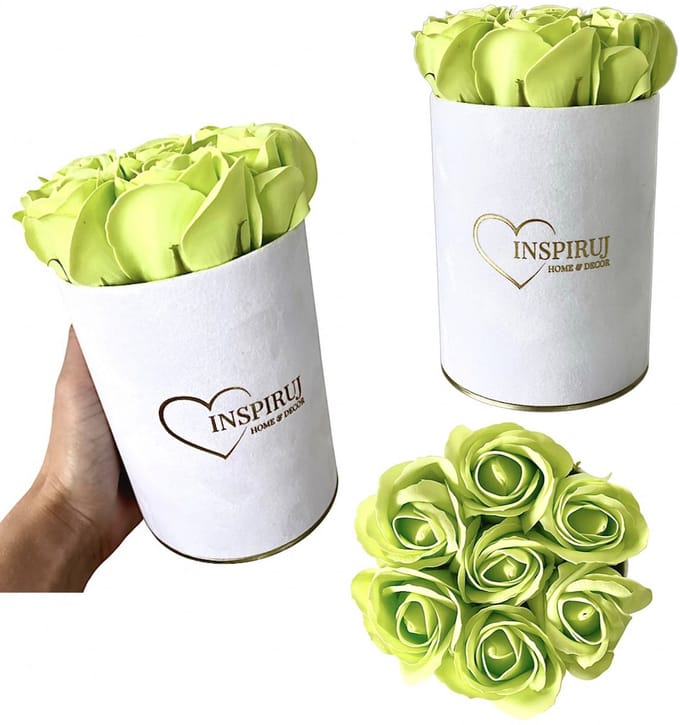 Inspiruj Flowerbox - Wit Pakket - Zeeprozen - Groen