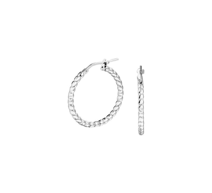Zilver Gerhodineerde Oorringen 1332110