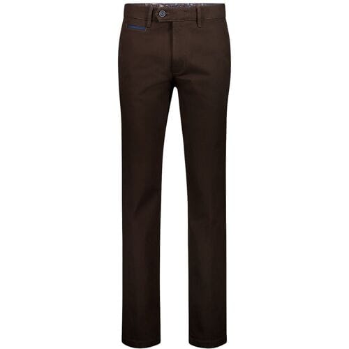 Gardeur Broek Benny-3 Cottonflex All Day Essential Dark Brown / male