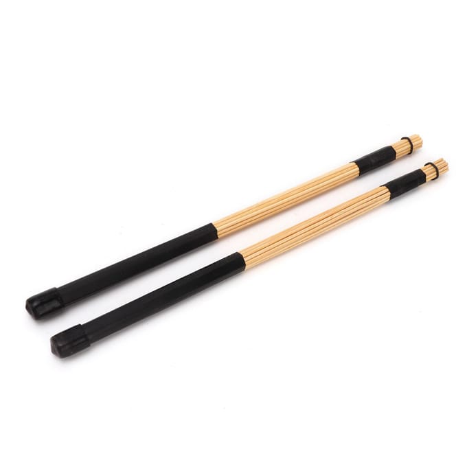 1 Paar Bamboe Drumstokken Jazz Drumstokken Roeden Slaginstrument Accessoires Zwart beige