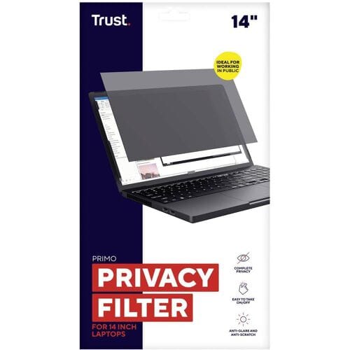 Trust Primo Privacy Filter Privacyfolie Laptop 35,6 cm (14) Beeldverhouding: 16:9 25194 Universal