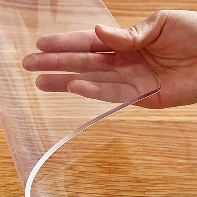 Tafelbeschermer Plastic - Plastic Tafelkleed - Bureau Beschermen - 15 mm Dik - 40 x 50 cm - Transparant