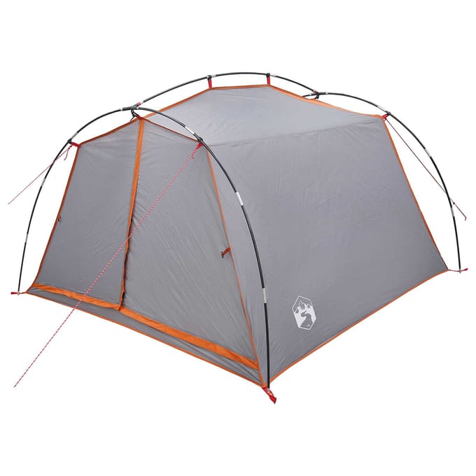 vidaXL - Tunneltent - 2-persoons - Grijs - en - Oranje