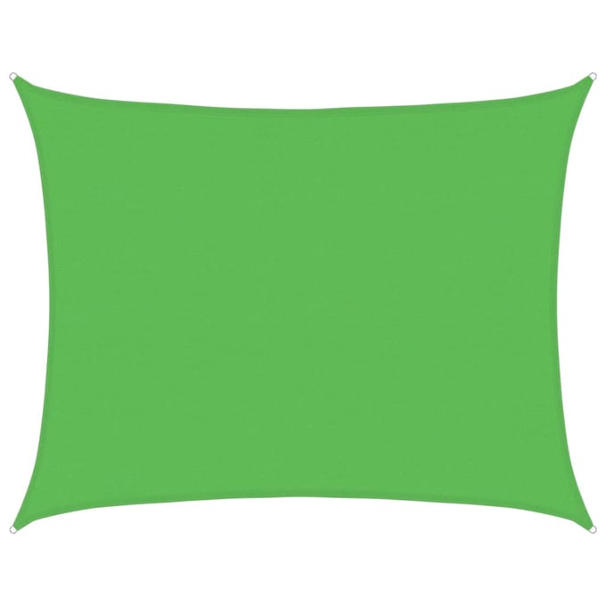 vidaXL - Zonnezeil - 160 - g/m² - 6x7 - m - HDPE - lichtgroen